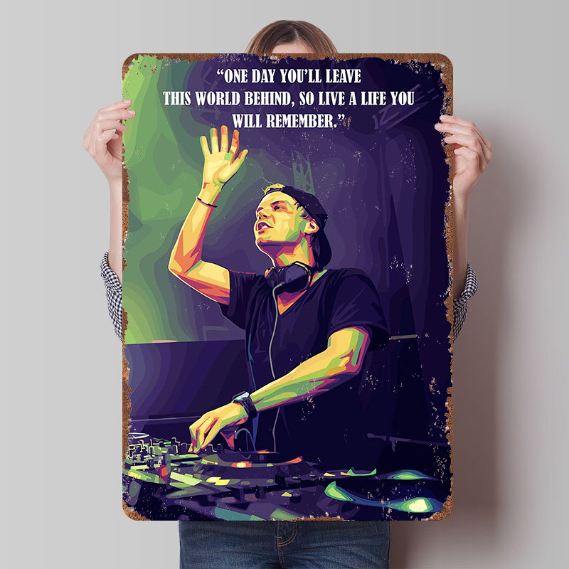 Retro Poster Gaming - Металлические винтажные таблички с цитатами Avicii,