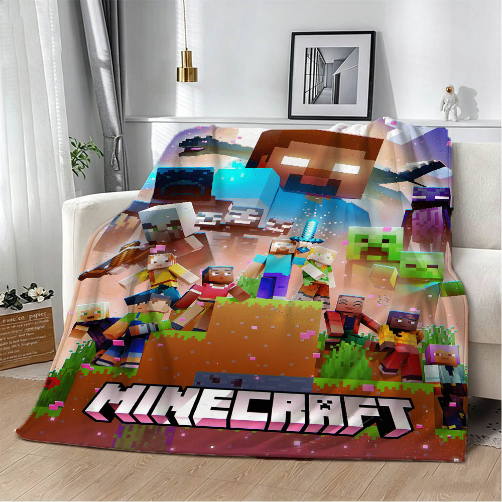 Retro Gaming Lounge - Фланелевое одеяло с ретро-принтом по мотивам