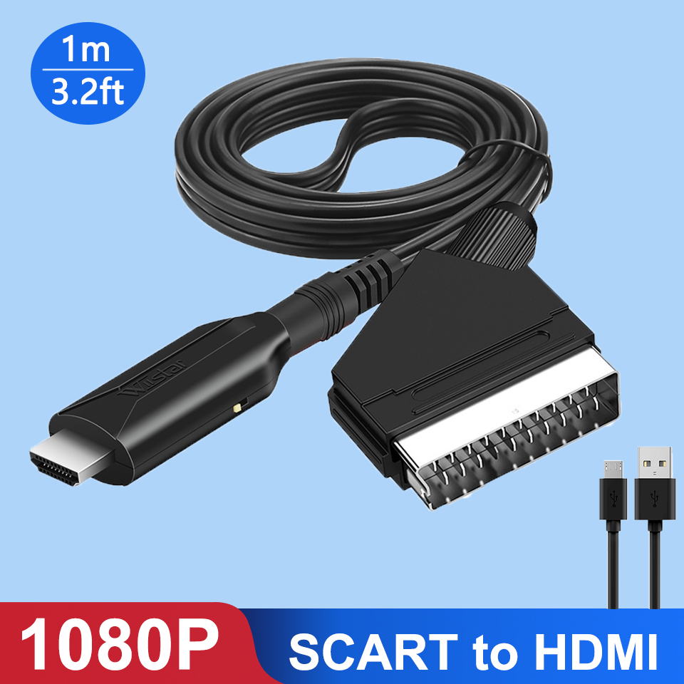 Scart To Hdmi - Конвертер Scart в HDMI 1080P Видео