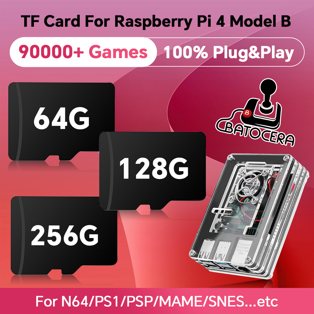 Retro Gaming Raspberry Pi 4 - Игровая карта в стиле ретро для