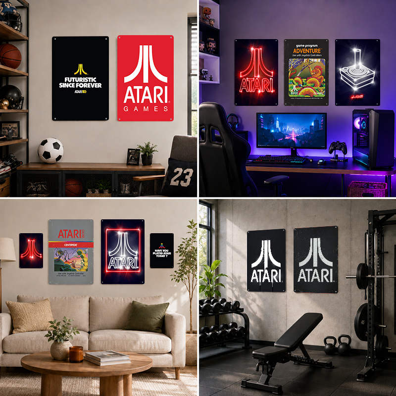 Алюминиевые постеры Atari, инд – обзор и цена Retro Gaming Lounge
