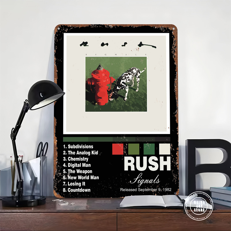 Постер с обложкой альбома Rush – обзор и цена Retro Poster Gaming