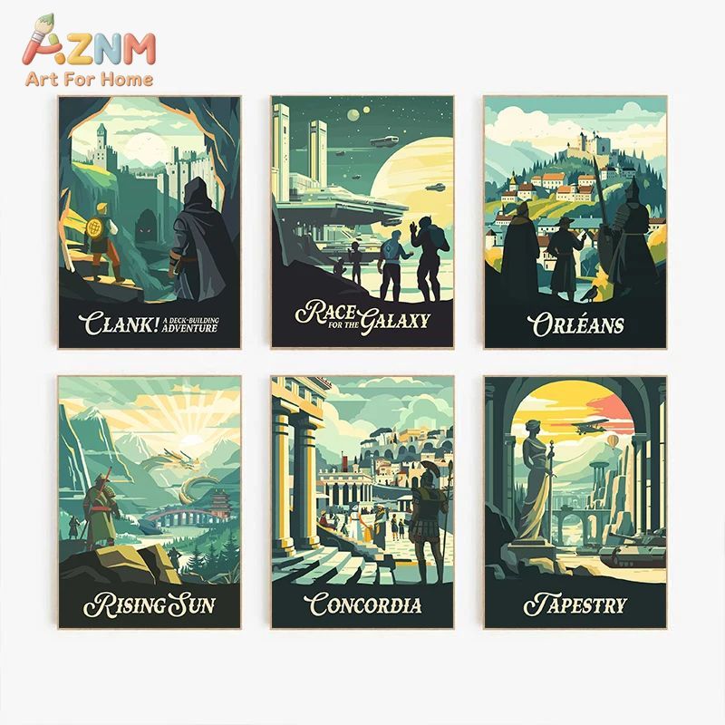AZNM Ретро-постер на холсте дл – обзор и цена Retro Poster Gaming